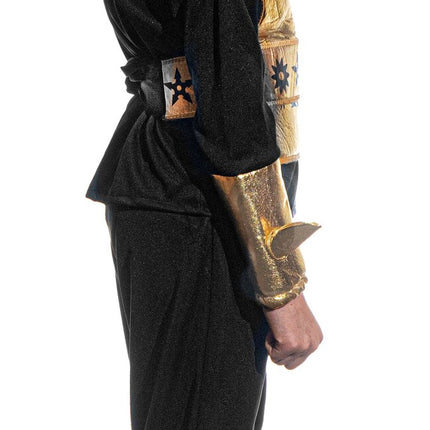 Feestbazaar Ninja Kostuum Kind Goud