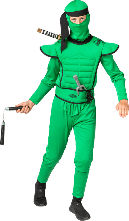 Feestbazaar Ninja Kostuum Kind Groen