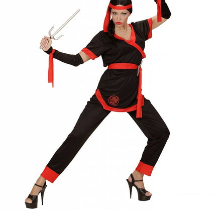 Feestbazaar Ninja kostuum vrouw