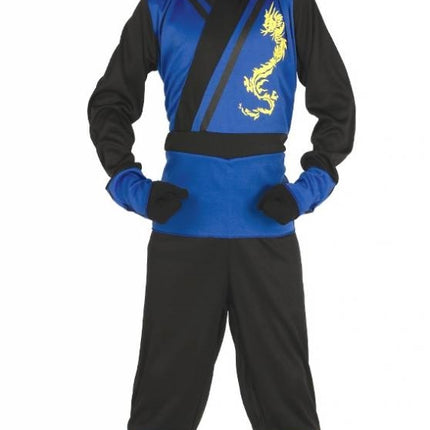 Feestbazaar Ninja pakje kind blauw populair