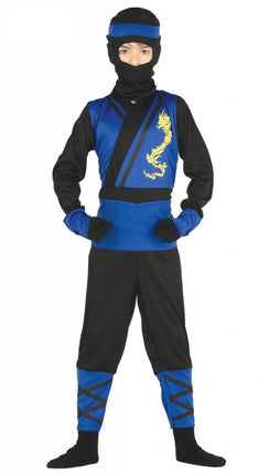 Feestbazaar Ninja pakje kind blauw populair