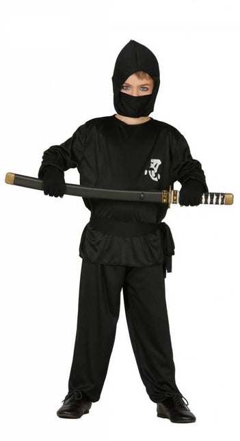 Feestbazaar Ninja pakje kind zwart budget