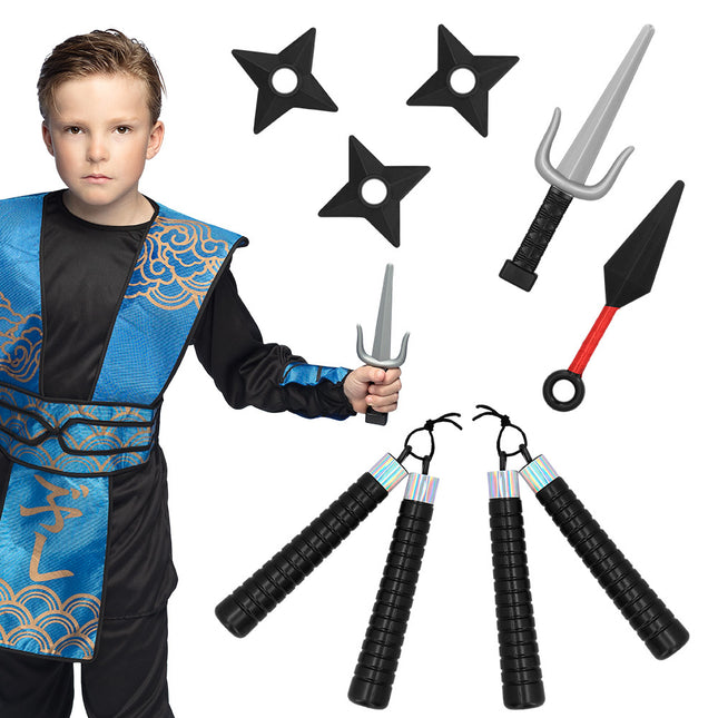 Feestbazaar Ninja Speelgoed Wapens 7-Delige Set