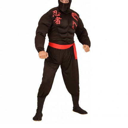 Feestbazaar Ninja spieren pak kind