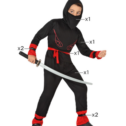 Feestbazaar Ninja verkleedkleren Kind Bladefire