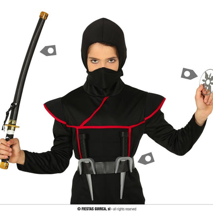 Feestbazaar Ninja Warrior Accesoires Set Met Zwaard