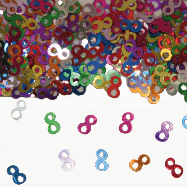 Feestbazaar Nummer 8 Tafeldecoratie / Sierconfetti