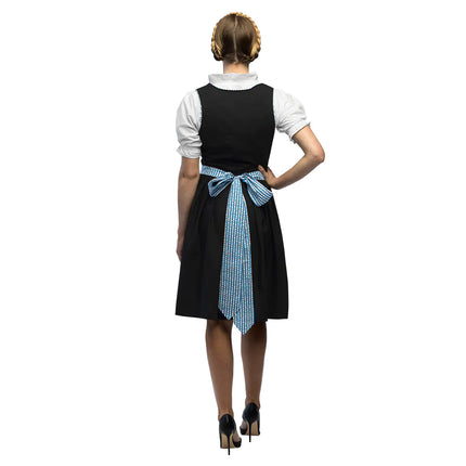 Feestbazaar Oktoberfeest Kostuum Frau Maier blauw