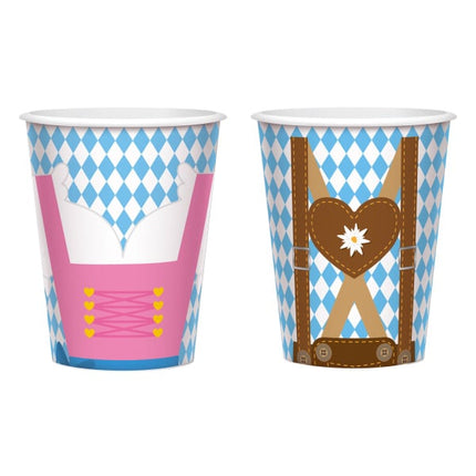 Feestbazaar Oktoberfest Bekers Cartoon (8st)
