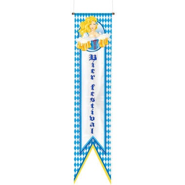 Feestbazaar Oktoberfest Bierpullen Banier - 40x180cm