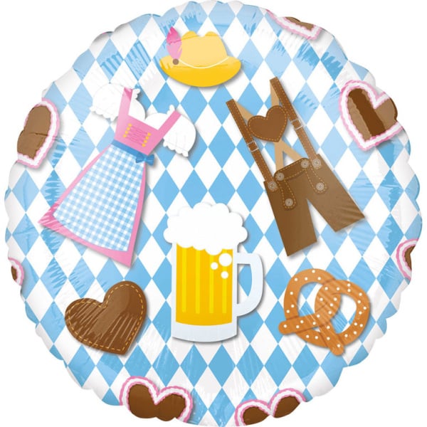 Feestbazaar Oktoberfest Folieballon Cartoon (43cm)