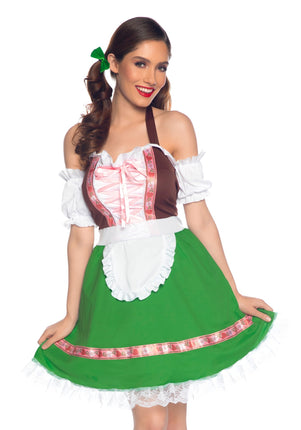 Feestbazaar Oktoberfest Jurk Gretchen Met Haarstrikken