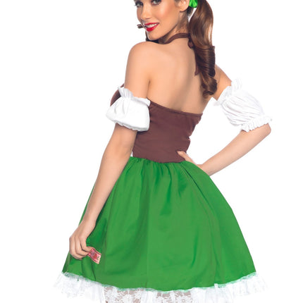 Feestbazaar Oktoberfest Jurk Gretchen Met Haarstrikken