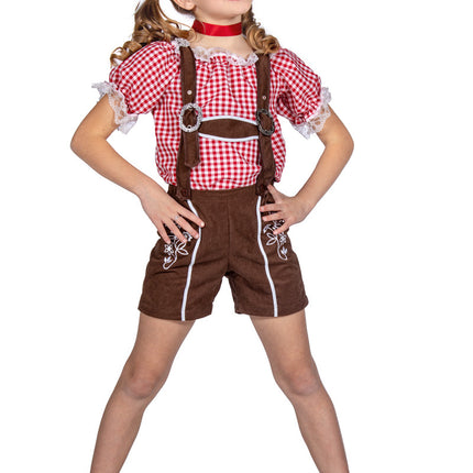 Feestbazaar Oktoberfest Lederhose Kort Bruin Kind Milo