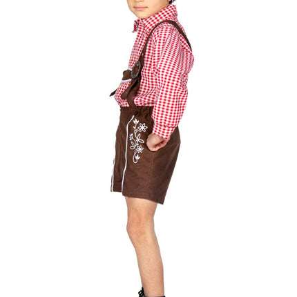 Feestbazaar Oktoberfest Lederhose Kort Bruin Kind Milo