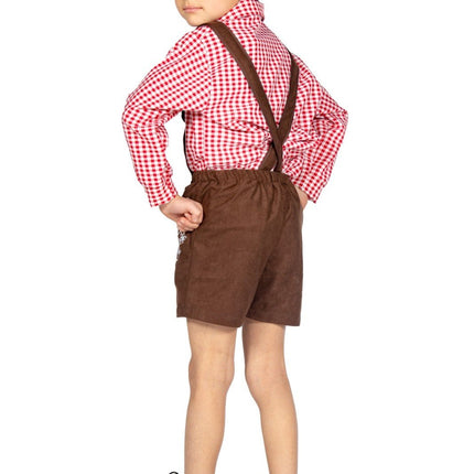 Feestbazaar Oktoberfest Lederhose Kort Bruin Kind Milo