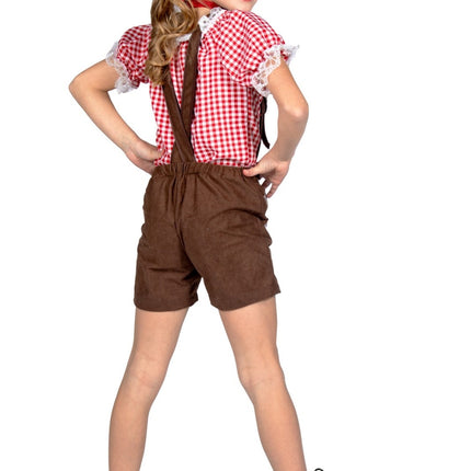 Feestbazaar Oktoberfest Lederhose Kort Bruin Kind Milo