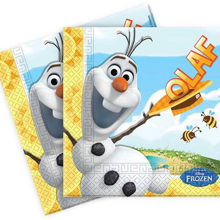 Feestbazaar Olaf Frozen Servetten - 20 stuks