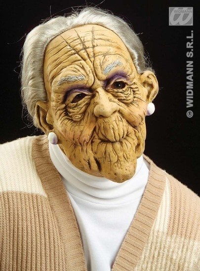 Feestbazaar Oma griezel masker