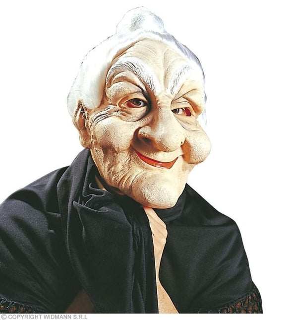 Feestbazaar Oma masker met hoog knotje