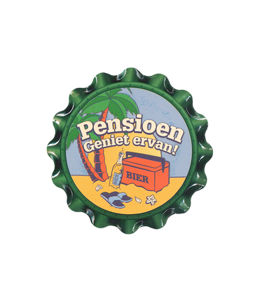 Feestbazaar Onderzetter Flessendop Pensioen