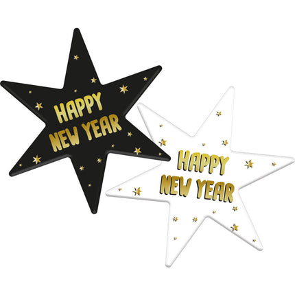 Feestbazaar Onderzetters BlackGold HNY 12x14cm (6st)