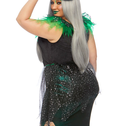 Feestbazaar Ondeugende Heks Sterren Vrouw Kostuum Plus Size