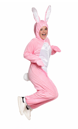 Feestbazaar Onesie Haas Roze/Wit