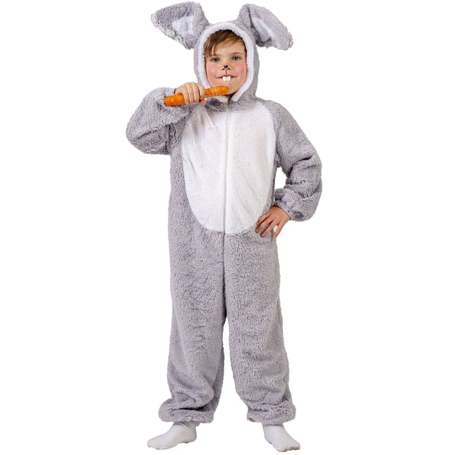 Feestbazaar Onesie Konijn Grijs Kind Reese Premium