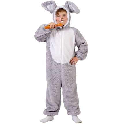 Feestbazaar Onesie Konijn Grijs Kind Reese Premium