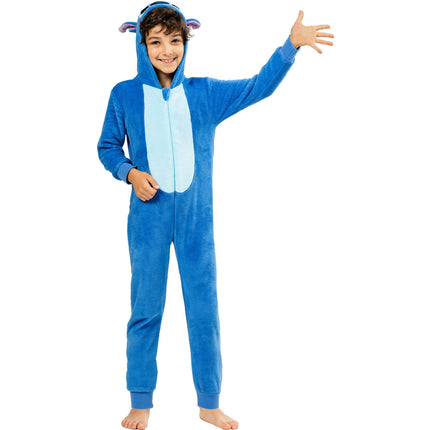 Feestbazaar Onesie Stitch Kind Official Blauw