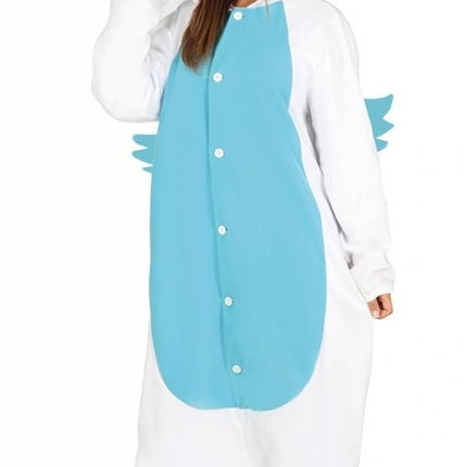 Feestbazaar Onesie Unicorn Pyjama Vrouw - Blauw
