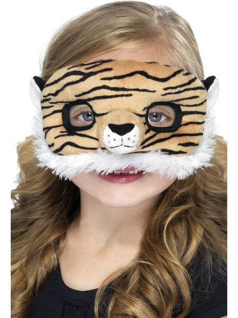 Feestbazaar Oogmasker kind tijger pluche