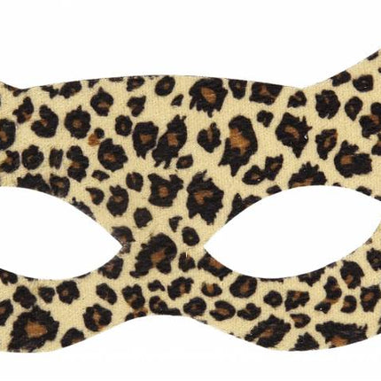 Feestbazaar Oogmasker luipaard soft