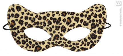 Feestbazaar Oogmasker luipaard soft