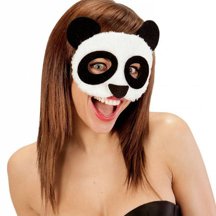 Feestbazaar Oogmasker panda pluche