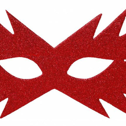 Feestbazaar Oogmasker ster rood