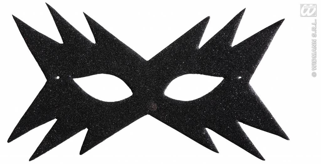 Feestbazaar Oogmasker ster zwart
