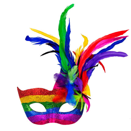Feestbazaar Oogmasker Venetiaans Arcobaleno Rainbow