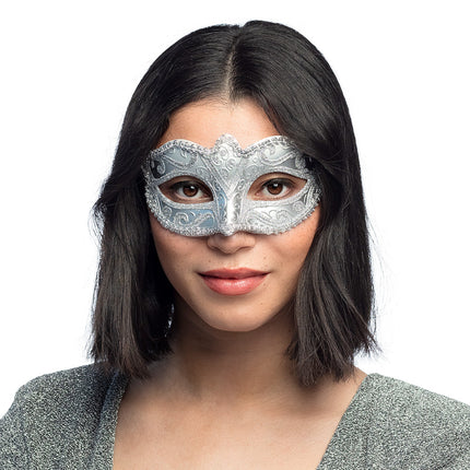 Feestbazaar Oogmasker Zilver Venice felina