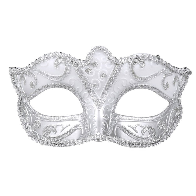 Feestbazaar Oogmasker Zilver Venice felina
