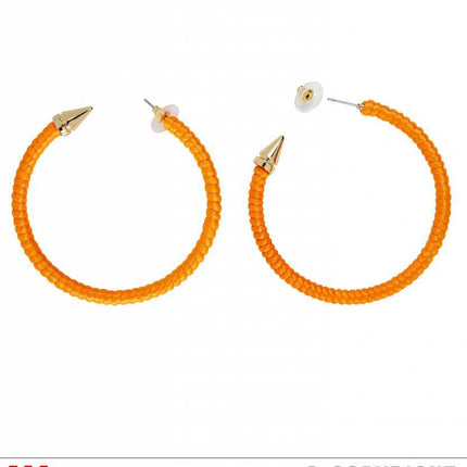 Feestbazaar Oorbellen neon oranje