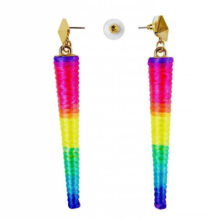 Feestbazaar Oorbellen neon staaf