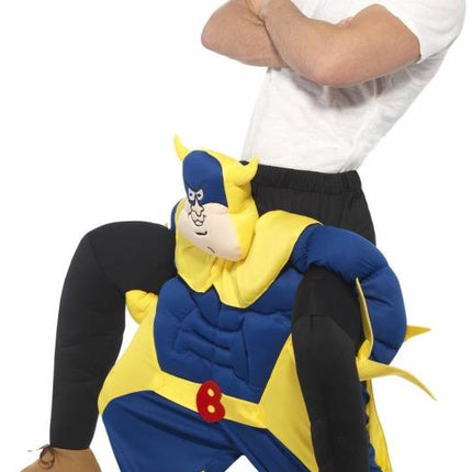 Feestbazaar Op de rug van Bananaman kostuum