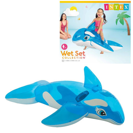 Feestbazaar Opblaas Ride-on Walvis (152 x 114cm)