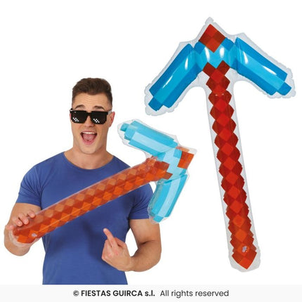 Feestbazaar Opblaasbaar Diamond Pickaxe (69cm)