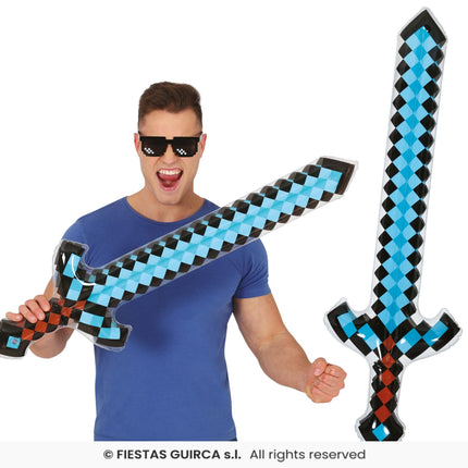 Feestbazaar Opblaasbaar Diamond Sword (90cm)