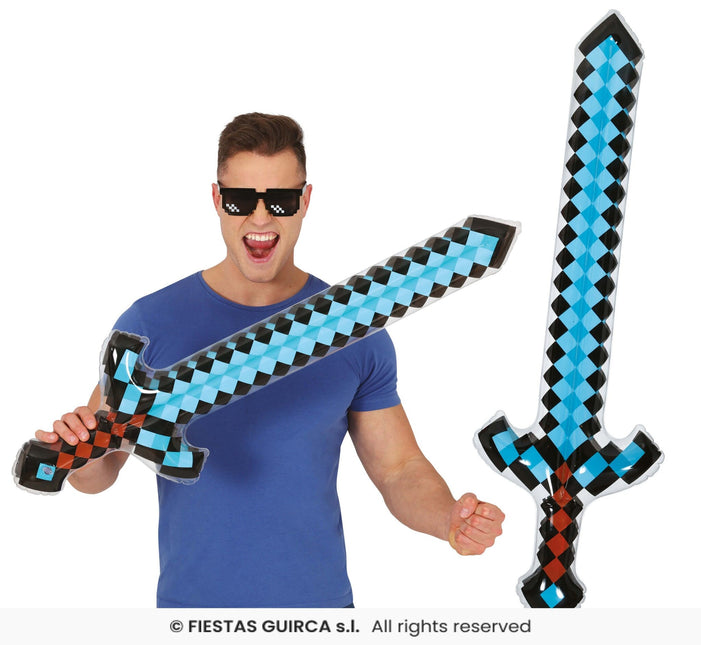 Feestbazaar Opblaasbaar Diamond Sword (90cm)