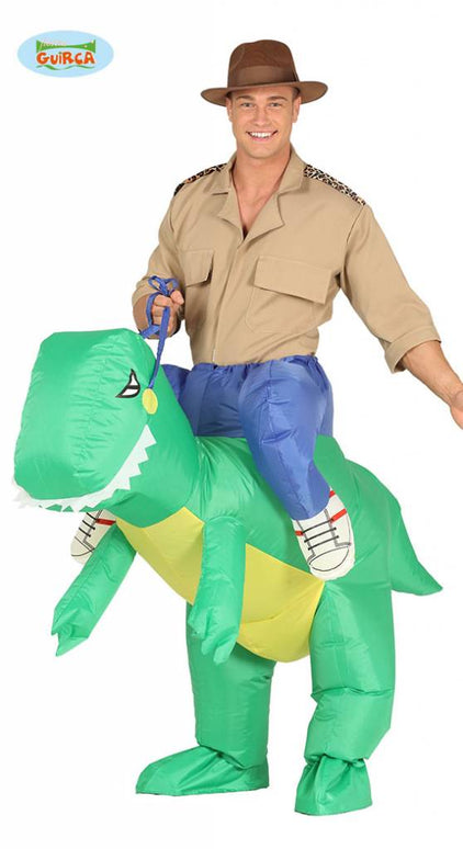 Feestbazaar Opblaasbaar Dino Kostuum