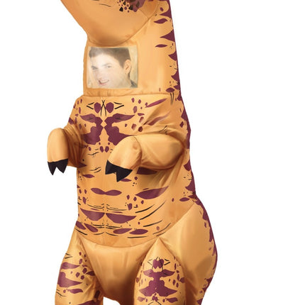 Feestbazaar Opblaasbaar Dino Pak Volwassen T-Rex Bruin